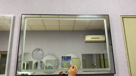 Woma Smart Mirror Vanity Furniture Specchio da parete per bagno con luci a LED con ingrandimento e Bluetooth (M008)