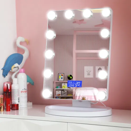 Lampadina LED Hollywood Vanity Specchio a figura intera da tavolo cosmetico con lampadine a LED